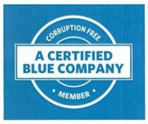 A CERTIFIED BLUE COMPANY CORRUPTION FREE MEMBER