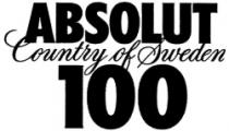 ABSOLUT 100 Country of Sweden