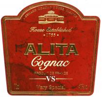 ALITA Cognac VS GEMACO COGNAC HOUSE, FRANCE House Established 1755 PRODUIT DE FRANCE Very Special