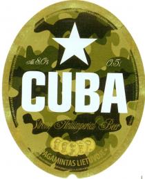 CUBA Strong Antiimperial Beer PAGAMINTAS LIETUVOJE