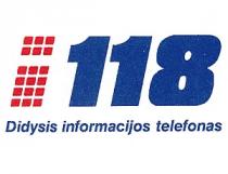 118 Didysis informacijos telefonas