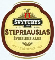 ŠVYTURYS 1784 STIPRIAUSIAS ŠVIESUSIS ALUS