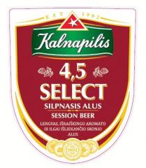 EST 1902 Kalnapilis 4,5 SELECT SILPNASIS ALUS SESSION BEER
