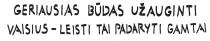 GERIAUSIAS BŪDAS UŽAUGINTI VAISIUS – LEISTI TAI PADARYTI GAMTAI