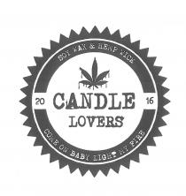 CANDLE LOVERS 2016 SOY WAX & HEMP WICK COME ON BABY LIGHT MY FIRE