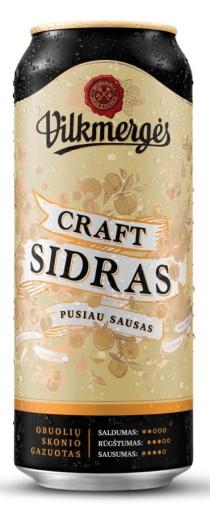 Vilkmergės CRAFT SIDRAS PUSIAU SAUSAS