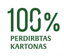 100 % PERDIRBTAS KARTONAS