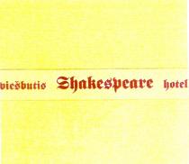 viešbutis Shakespeare hotel