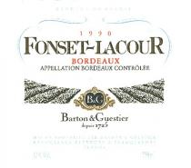 FONSET-LACOUR BORDEAUX B&G Barton & Guestier depuis 1725