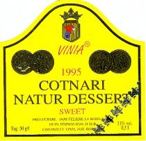COTNARI NATUR DESSERT VINIA 1995