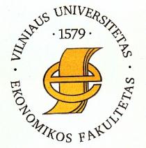 VILNIAUS UNIVERSITETAS EKONOMIKOS FAKULTETAS 1579