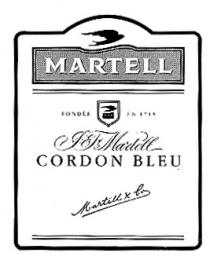 MARTELL CORDON BLEU I F Martell FONDEE EN 1715