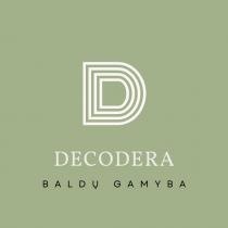 D DECODERA BALDŲ GAMYBA