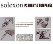 SOLEXON PC SHEET & SUN PANEL