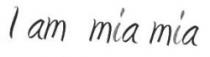 I AM MIA MIA