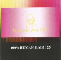 NATURAL WIG 125 100% HUMAN HAIR 125