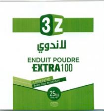 3Z ENDUIT POUDRE EXTRA 100 ( FINITION PARFAITE AVANT MISE EN PEINTURE)