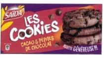 SAIDA LES COOKIES CACAO & PÉPITES DE CHOCOLAT