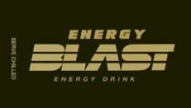 ENERGY BLAST ENERGY DRINK SERVE CHILLED
