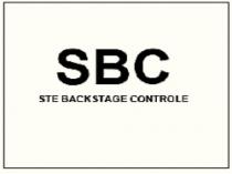 SBC STE BACKSTAGE CONTRÔLE