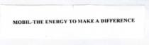 MOBIL-THE ENERGY TO MAKE A DIFFERENCE