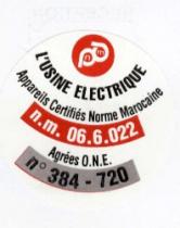 L'USINE ELECTRIQUE -NM 06.6.022 N° 384-720