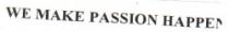 WE MAKE PASSION HAPPEN