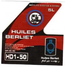 HUILES BERLIET (MOTEURS ESSENCE ET DIESEL 5L)