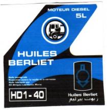 HUILES BERLIET (MOTEURS DIESEL 5L)