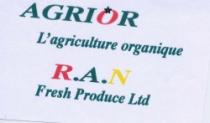 AGRIOR L'AGRICULTURE ORGANIQUE R.A.N FRESH PRODUCE LTD