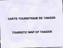 CARTE TOURISTIQUE DE TANGER TOURISTIC MAP OF TANGER