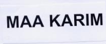 MAA KARIM
