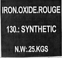 IRON.OXIDE.ROUGE 130.: SYNTHETIC N.W:.25.KGS