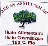 ARGAN ASSILI MALAK HUILE ALIMENTAIRE, HUILE COSMETIQUE 100% BIO