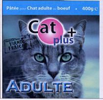 CAT+PLUS, ADULTE, PÂTÉE POUR CHAT ADULTE AU BEAUF 400G. VIANDE FRAICHE