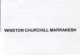 WINSTON CHURCHILL MARRAKESH