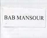 BAB MANSOUR