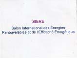 SIERE SALON INTERNATIONAL DES ÉNEGIES RENOUVELABLES ET DE L'EFFICACITÉ ÉNERGÉTIQUE