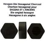 HEXGON -LITE HEXAGONAL CHARCOAL CHARBON HEXAGONAL POUR SHISHA ET L'ENCENS SIX-ANGLED HEXAGON HEXAGONE À SIX ANGLES