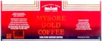 MYSORE GOLD COFFEE INTERNATIONAL CHOICE GREAT TASTE 100% PURE INSTANT COFFEE