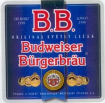 B.B. Budweiser Burgerbrau Original svetly Lezak