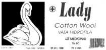 LADY COTTON WOOL VATA HIDROFILA UZ MEDICINAL TIP BC