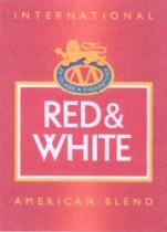 RED & WHITE INTERNATIONAL AMERICAN BLEND 20 CLASS A CIGARETTES