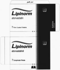 LIPINORM ATORVASTATIN EGYPTION MEDCO MUP