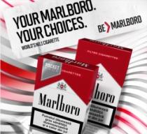 MARLBORO YOUR MARLBORO. YOUR CHOICES. WORLD'S NO.1 CIGARETTE BE MARLBORO POCKET PACK FILTER CIGARETTES