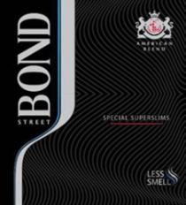 BOND STREET LESS SMELL AMERICAN BLEND SPECIAL SUPERSLIMS