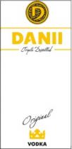 D DANII TRIPLE DISTILLED ORIGINAL VODKA