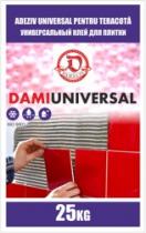 DAMIUNIVERSAL DAMALIO ADEZIV UNIVERSAL PENTRU TERACOTĂ UNIVERSALINÎI KLEI DLEA PLITKI ISO 9001 25 KG