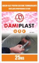 DAMIPLAST DAMALIO ADEZIV GLET PENTRU SISTEME TERMOIZOLANTE KLEI DLEA ARMIROVANIIA SETKOI ISO 9001 25 KG