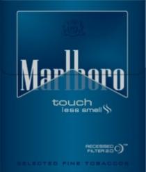 PM MARLBORO TOUCH LESS SMELL RECESSED FILTER 20 SELECTED FINE TOBACCOS